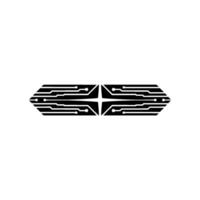 Abstract Circuit Board Arrow Minimalist Tech vector