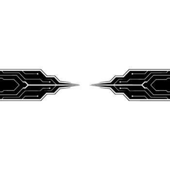 Minimalist Circuit Board Tech Background, Abstract Digital Concept vector