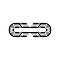 Minimalist Retro Geometric Shape on White vector
