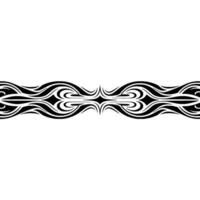 Tribal Ornament , Black White Border, Modern , Decorative Element vector