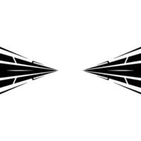 Abstract Geometric Black Lines on White Background vector