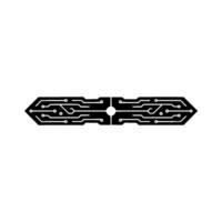 Abstract Circuit Board Arrow , Futuristic Tech Background vector