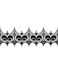 Decorative Black and White Heart Border on Gradient Background vector