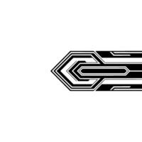 Abstract Geometric Arrow on White Background Modern Tech Aesthetic vector