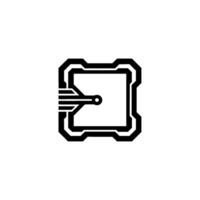 Abstract Black Tech , Minimalist , Data Connectivity vector