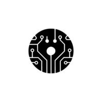 Abstract Circuit Board Modern Tech , Clean Minimalist vector