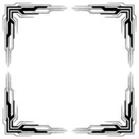 Futuristic Tech Frame, Minimalist Border , Elegant vector