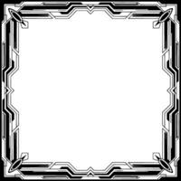 Art Deco Frame, Geometric , Blank Space, Black and White, Invitation Background vector