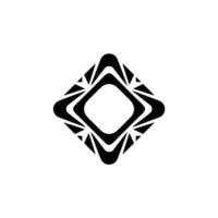Geometric Abstract in Black White, Minimalist Concept vector