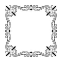 Elegant Frame With Swirls and Decorative Elements vector