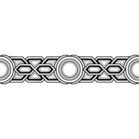Geometric Black White Border, Minimalist Decorative vector