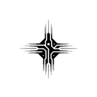 Futuristic Circuitry Abstract Tech on White Background vector
