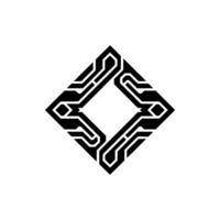 Abstract Circuit Board , Modern Geometric vector