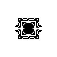 Geometric Black White With Futuristic Flair and Light Effect vector