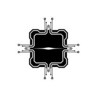 Abstract Circuit Board Minimalist Tech Illustration vector