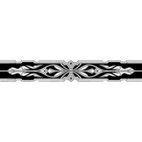 Elegant Black and White Decorative Border Element vector