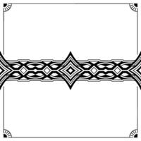 Geometric Frame Art Deco Border With Blank Space vector