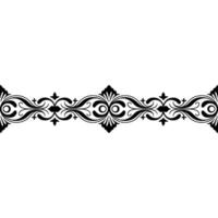Elegant Black Scrollwork Border on Gradient Background vector