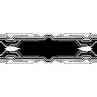 Tech Abstract Modern Circuit Board , Black and White, vector