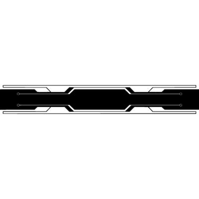 Futuristic Technology Banner , Black and White, Minimalist