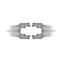 Symmetric Circuit Board on Gray Background vector