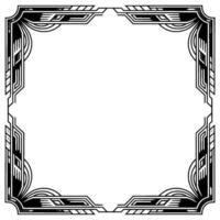 Elegant Art Deco Frame With Gradients Classic Element vector