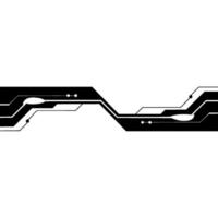 Futuristic Circuitry Minimalist Tech Background With Lines and Glow vector