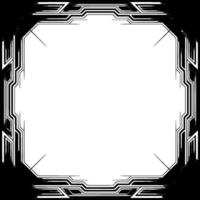 Art Deco Frame With Geometric Pattern and Empty Space vector
