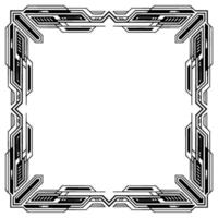 Art Deco Frame Illustration Geometric With Empty Space vector