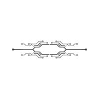 Abstract Circuit Board Element on Gradient Background vector