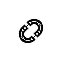 Minimalist Circuit Link Connection, Technology, vector