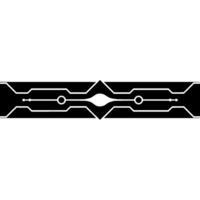 Futuristic Tech Banner Element Abstract Circuitry Glow vector
