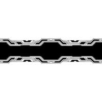 Futuristic Abstract Banner Minimalist Black White Tech Element vector