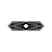Tech Circuit Board Futuristic , Clean Minimalist Style, Tech Background vector