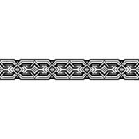 Geometric Black White Band Pattern on White Background vector