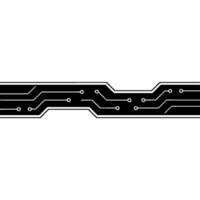 Tech Circuit Board on Gradient Background vector