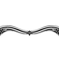 Minimalist Wave Tattoo on Gradient Background vector