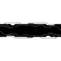 Techy Abstract Background Futuristic Black Banner on White Space vector