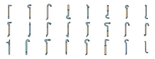 Diverse dental instruments illustrating various designs vector