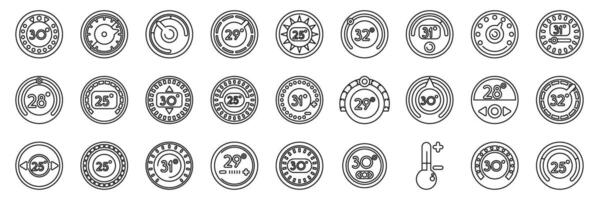 A set of circular symbols that are drawn in black and white vector