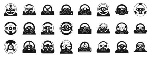 A set of black and white icons of people with masks vector
