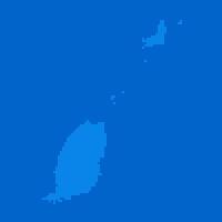 Blue halftone dot outline map background of Grenada vector