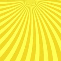 Abstract geometric sunshine ray burst background - curved hypnotic design from golden curves vector