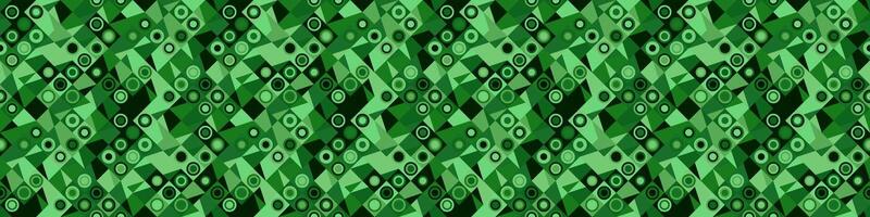 Green horizontal seamless diagonal mosaic pattern background vector
