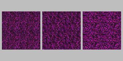 Gradient seamless geometrical random dot pattern background design set vector