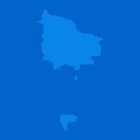Blue halftone dot outline map background of Norfolk Island vector