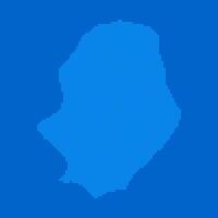 Blue halftone dot outline map background of Niue vector