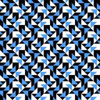 Random seamless abstract threetone mosaic pattern background vector