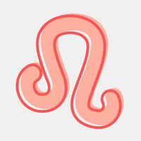Icon leo. Zodiac horoscope elements. Icon in two tone style. vector