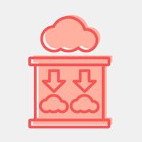 Icon carbon capture. Renewable energy elements. Icon in two tone style. vector